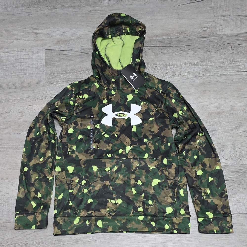 NWT Under Armour Kids Camo Hoodie - Size Youth Large